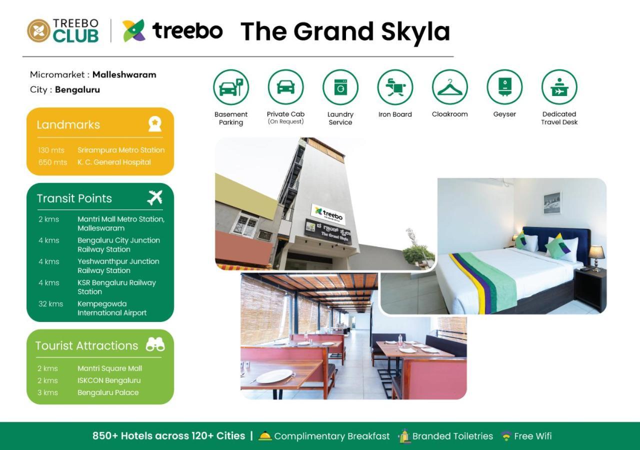 Treebo The Grand Skyla, Malleshwaram Bangalore Bagian luar foto